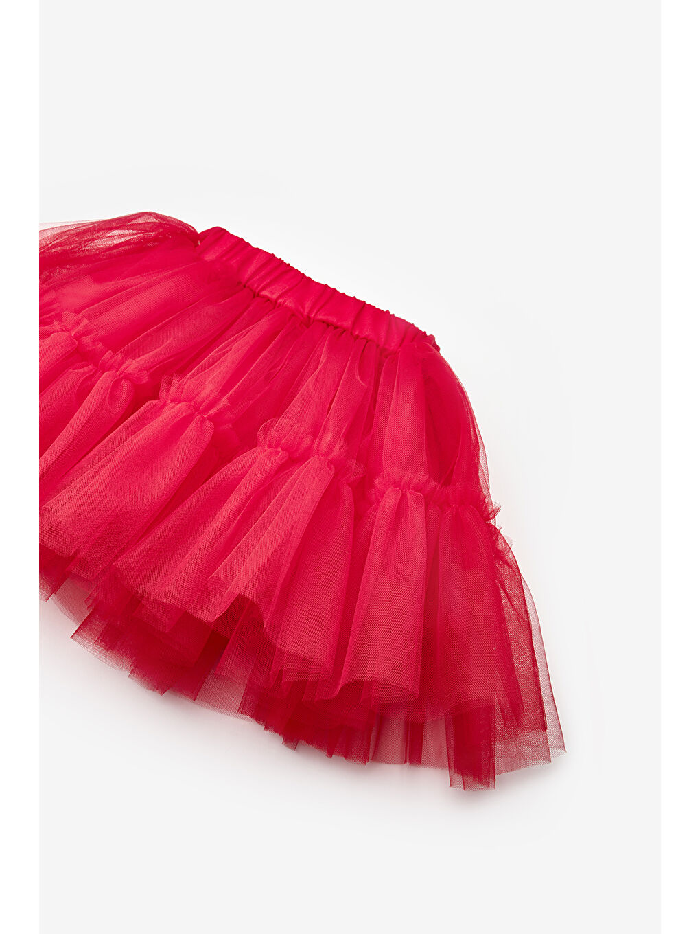 Kırmızı Kız Çocuk Tül Etek - Miley-2