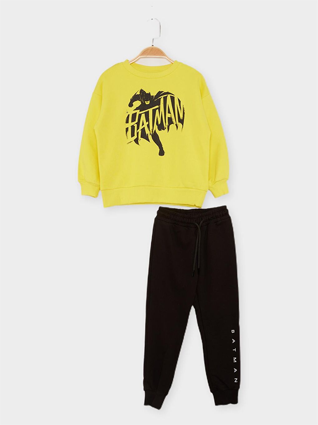 Sarı Batman Lisanslı Erkek Çocuk 2'li Takım 21658