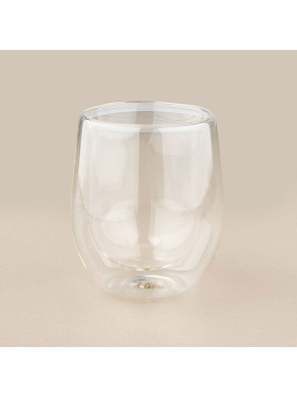 Renksiz Çift Cidarlı Bardak - Şeffaf - 250 ml