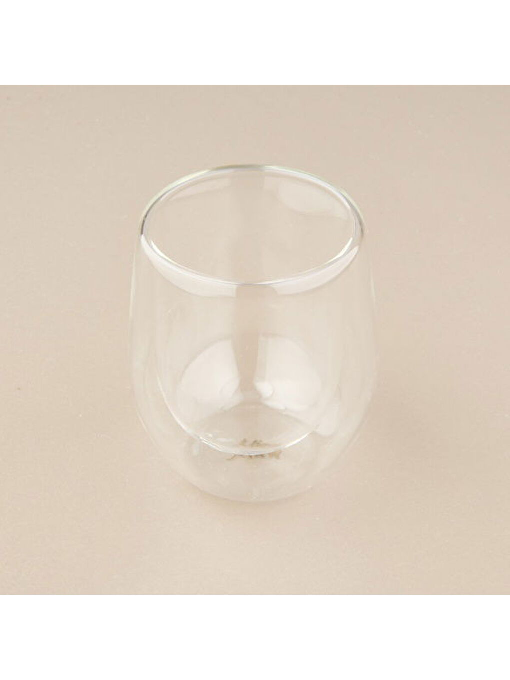 Renksiz Çift Cidarlı Bardak - Şeffaf - 250 ml-3