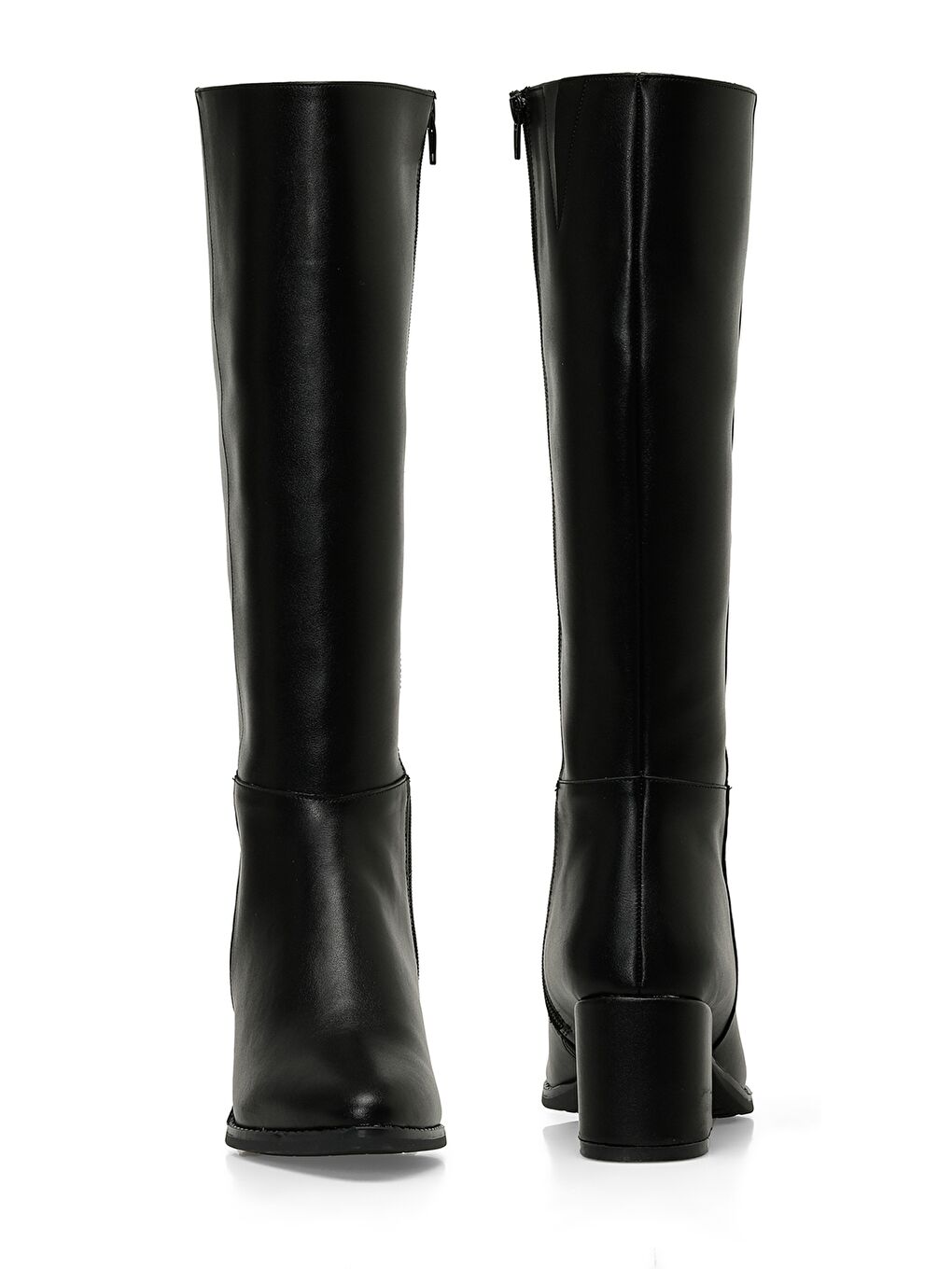 24K-996 4PR Siyah Kadın Topuklu Çizme-3