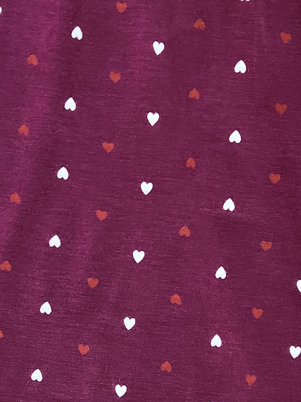Bordo Kadın Desenli Viskon Düz Paça Pijama Altı-3