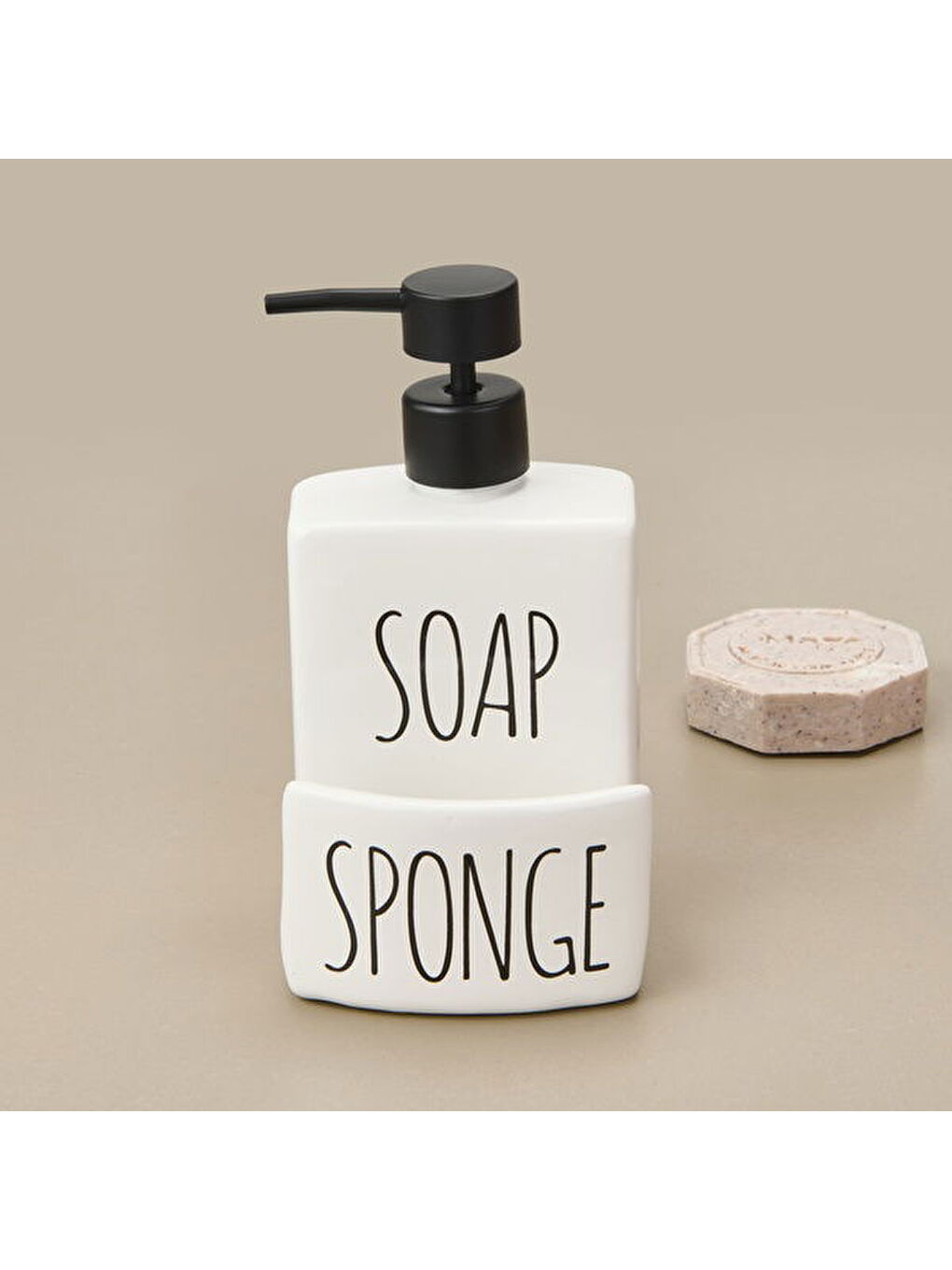 Soap Sıvı Sabunluk - Beyaz / Siyah-1