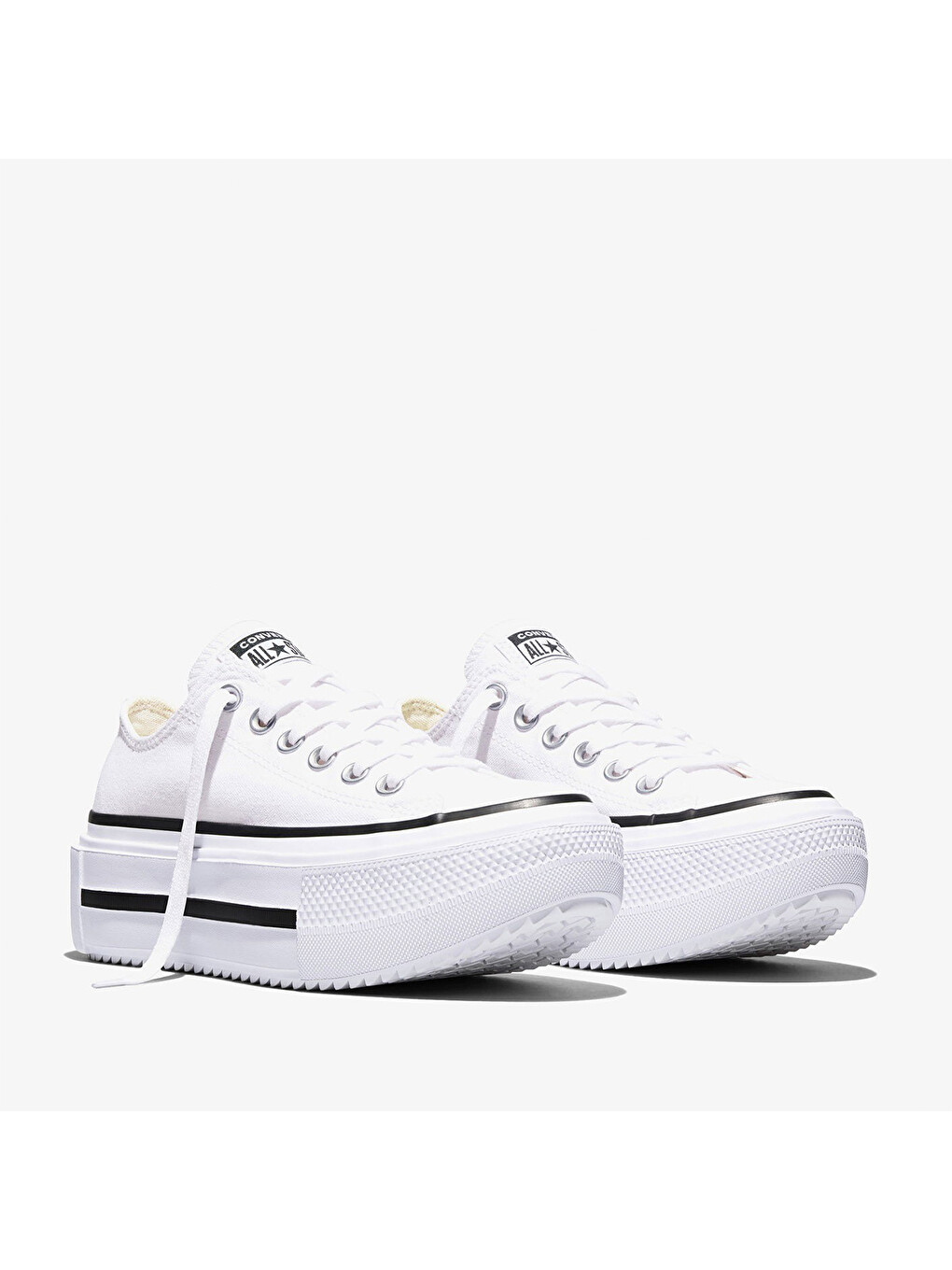 Chuck Taylor All Star Lift Double Stack Pl Kadın Beyaz Sneaker-1