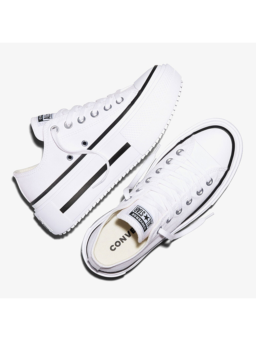 Chuck Taylor All Star Lift Double Stack Pl Kadın Beyaz Sneaker-4