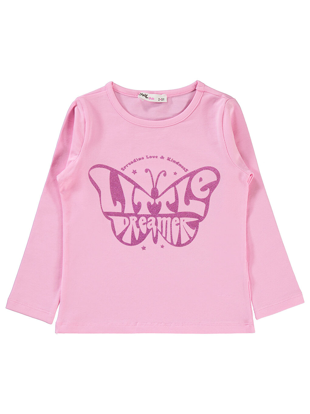 Civil Gülkurusu Kız Çocuk Sweatshirt 2-5 Yaş Gül Pembe