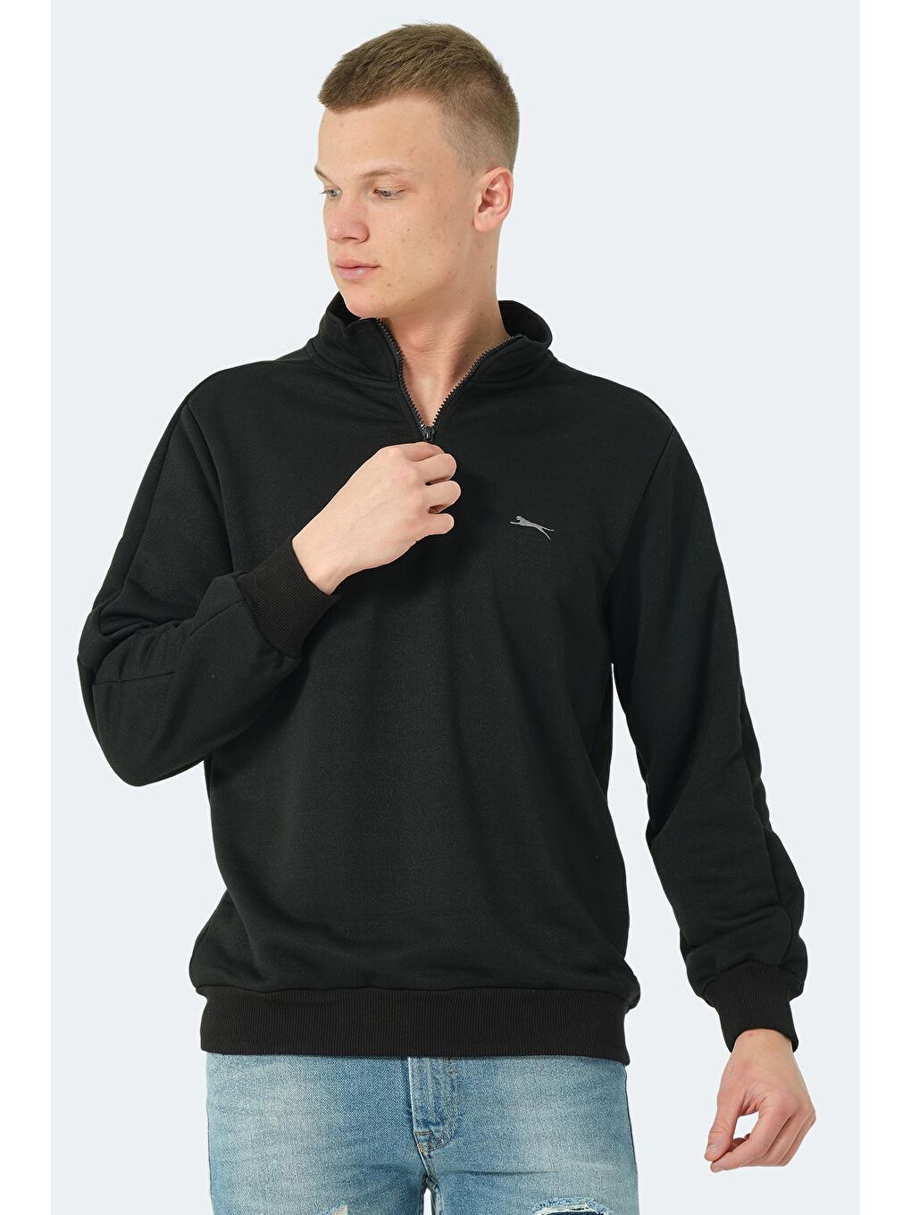 SLAZENGER Siyah Erkek Sweatshirt Siyah - 2