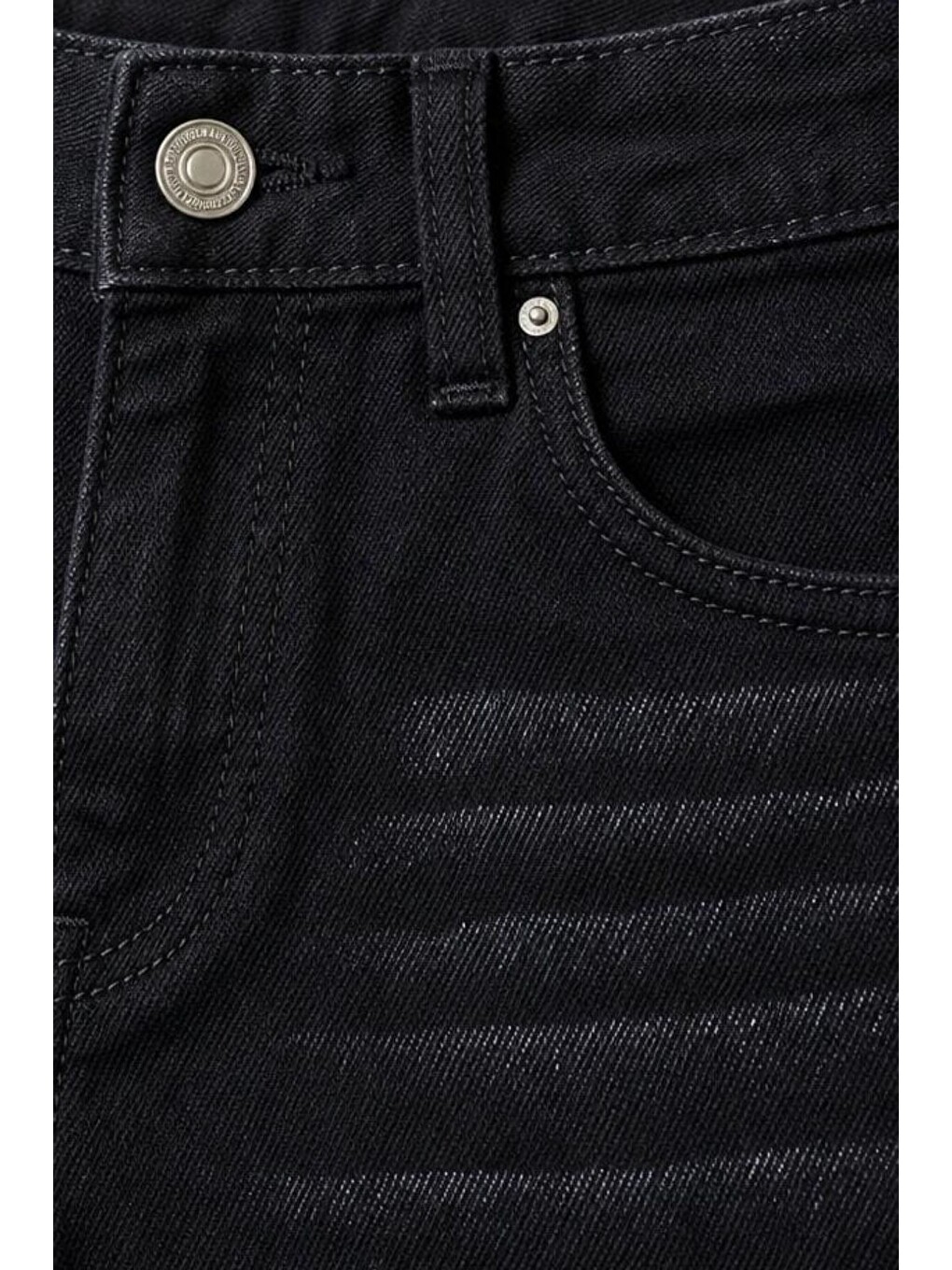 Siyah Erkek Çocuk Bıyık Detaylı Elastanlı Jean Pantolon Pnt6016-6