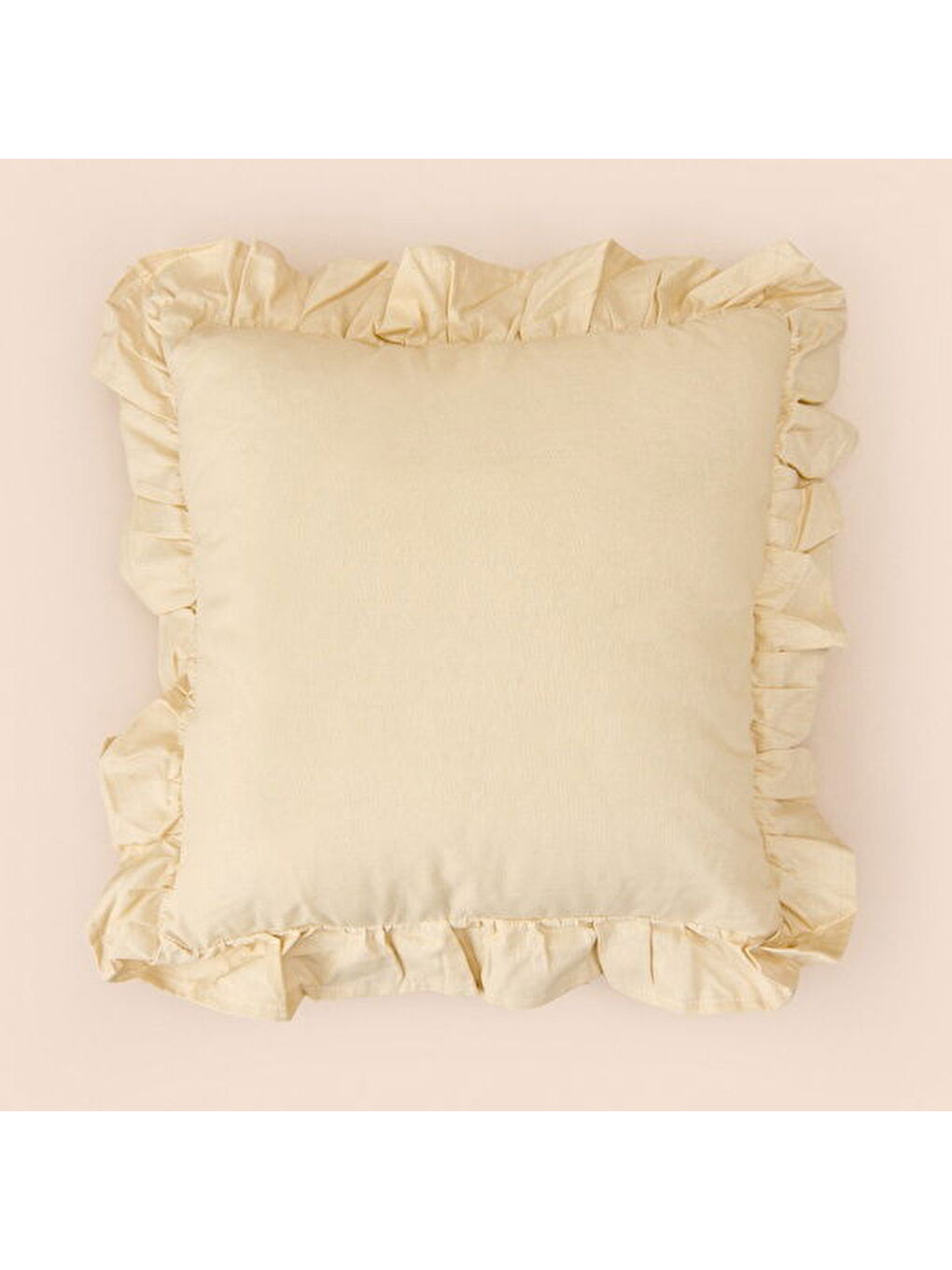 Soft Fancy Kırlent - Bej - 40x40 cm-3