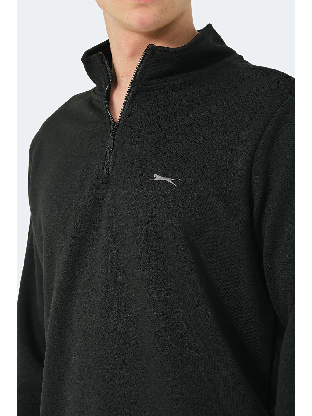 SLAZENGER Siyah Erkek Sweatshirt Siyah - 4