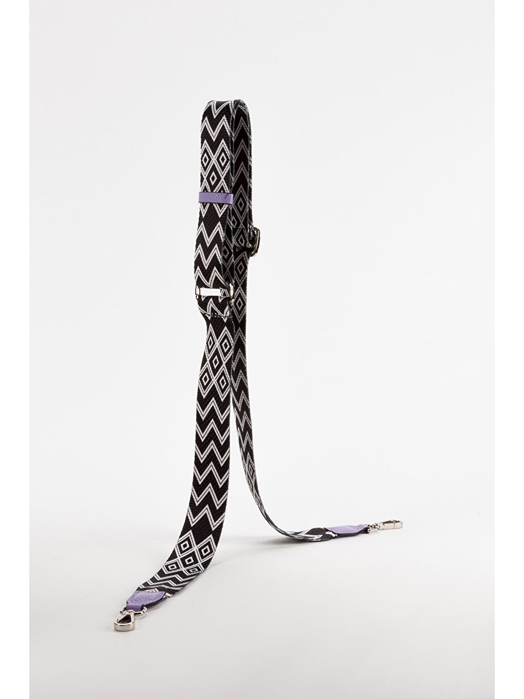 Mor %100 Hakiki Deri Kadın Kolon Askılı Çapraz Omuz Çantası-5