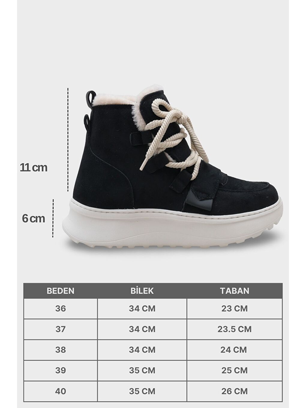 Siyah Agatha Kürklü Kadın Bot-6