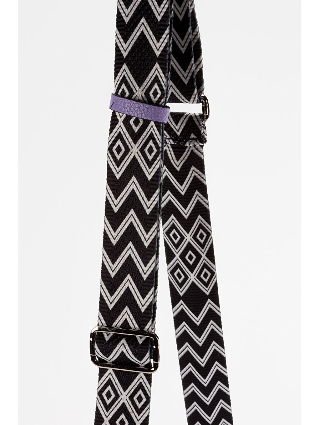 Mor %100 Hakiki Deri Kadın Kolon Askılı Çapraz Omuz Çantası-6