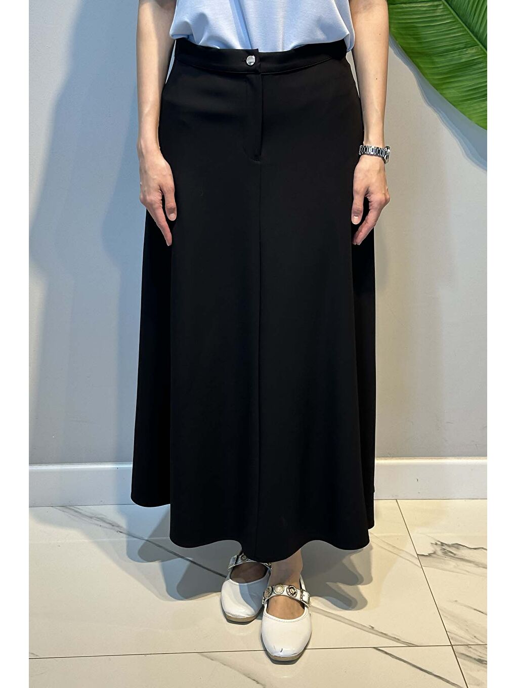 Kumaş Etek 18096 Siyah-1