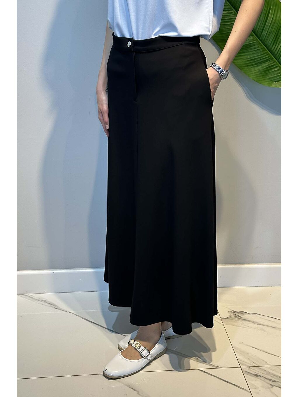 Kumaş Etek 18096 Siyah-2