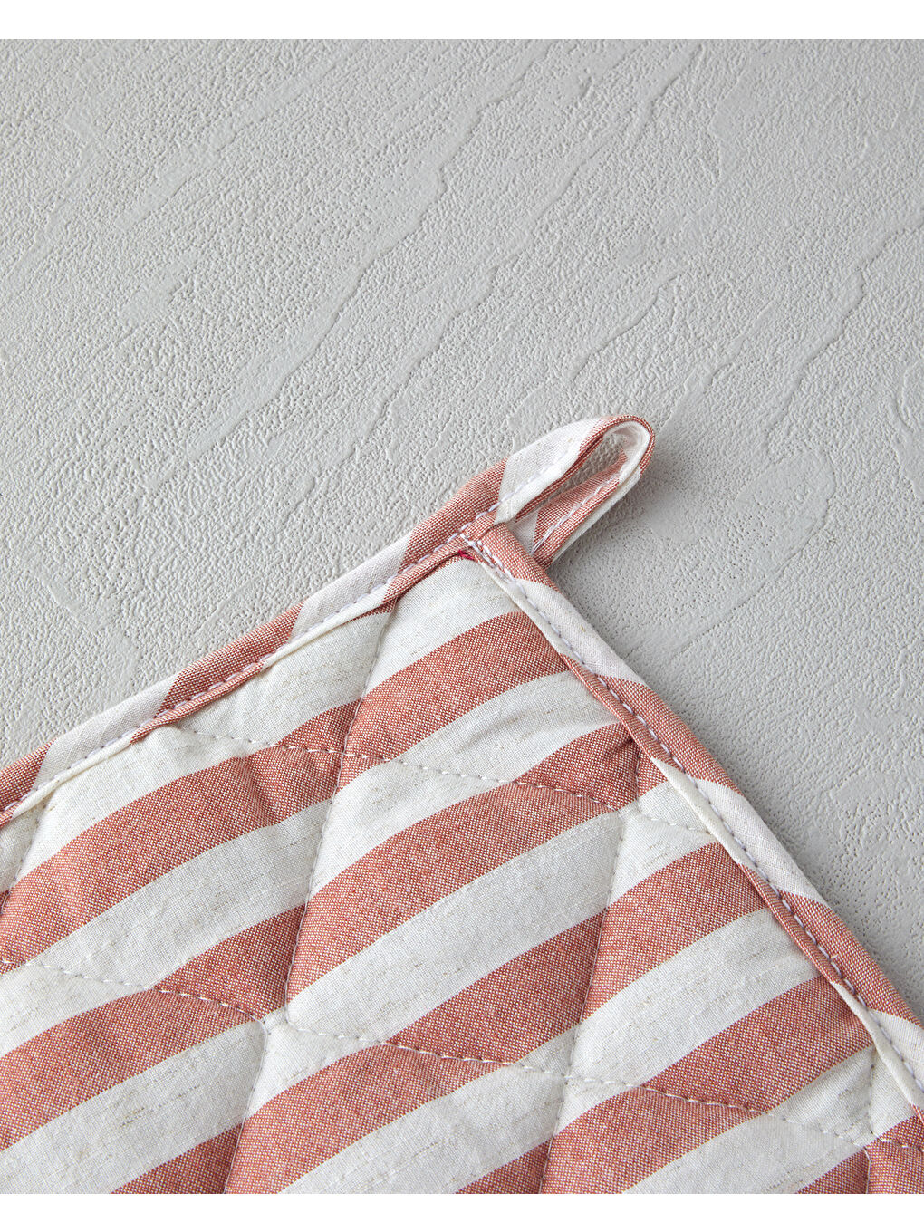 Kahverengi Cooker Pamuk-Keten 2'li Mutfak Seti 18x28 cm+18x18 cm Kiremit-2