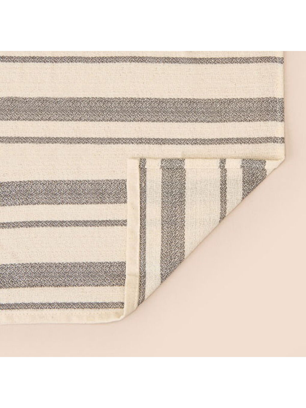 Soft Alno 2'li Amerikan Servis - Ekru / Antrasit - 30x50 cm-4