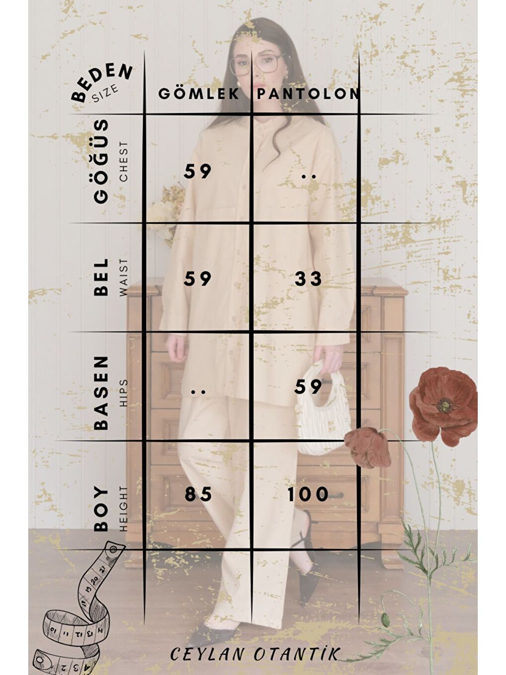 Lacivert Çapraz Cep Detay Gömlek Boru Paça Pantolon Takım-7