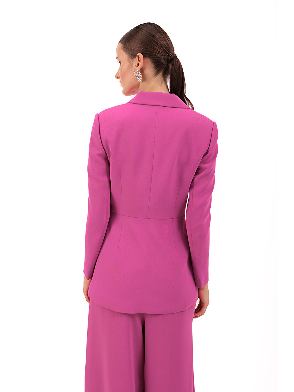 Mor Önü Taş Detaylı Ceket-4