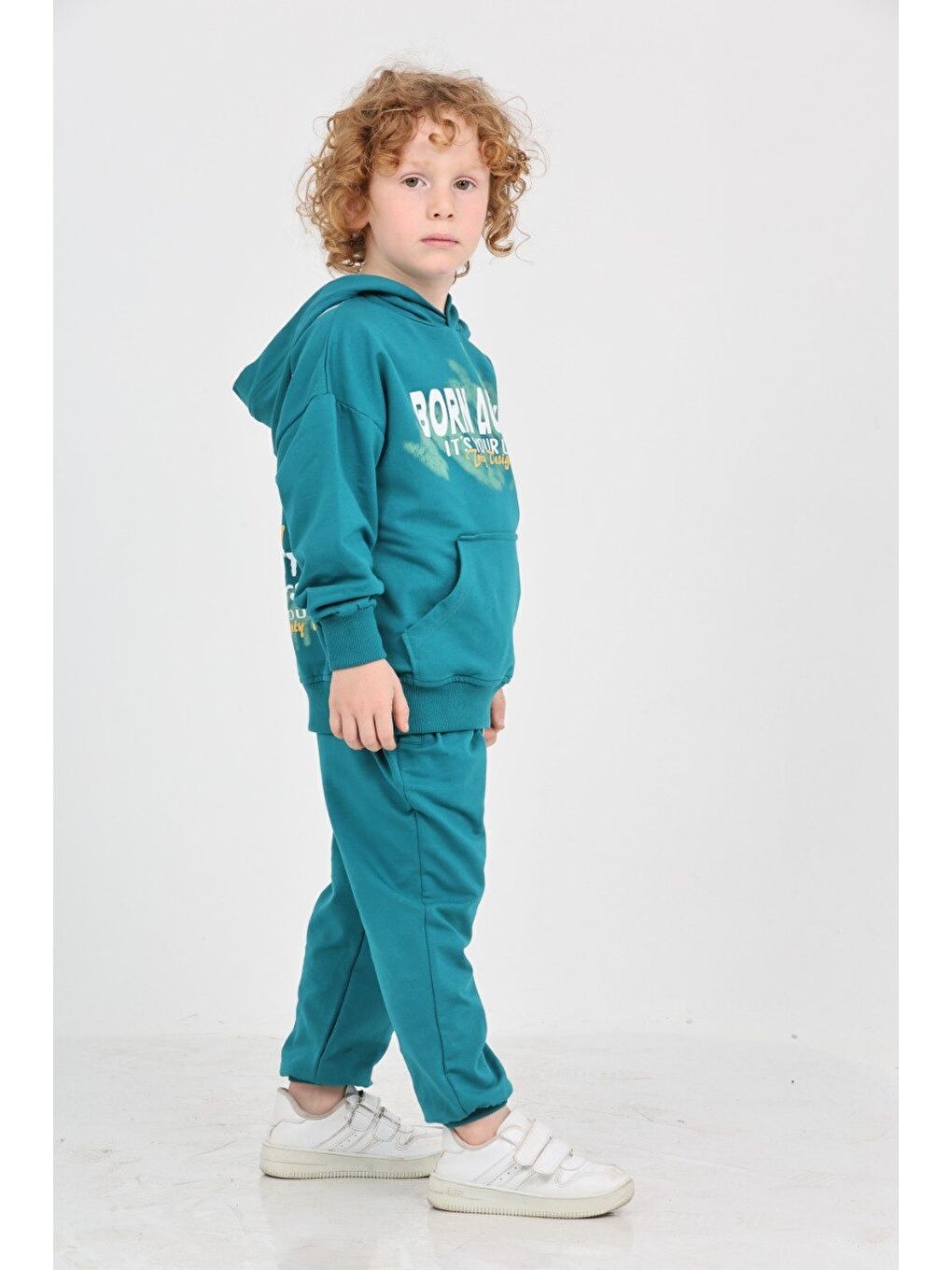 Petrol Erkek Çocuk Born Agaın Baskılı Eşofman Takım-2