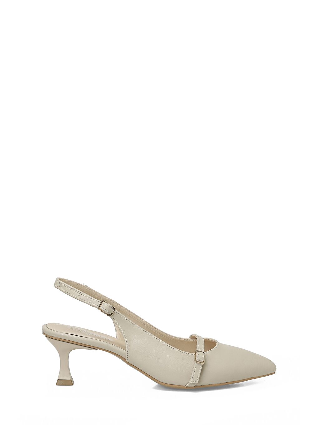 26S-602 6FX Bej Kadın Topuklu Ayakkabı