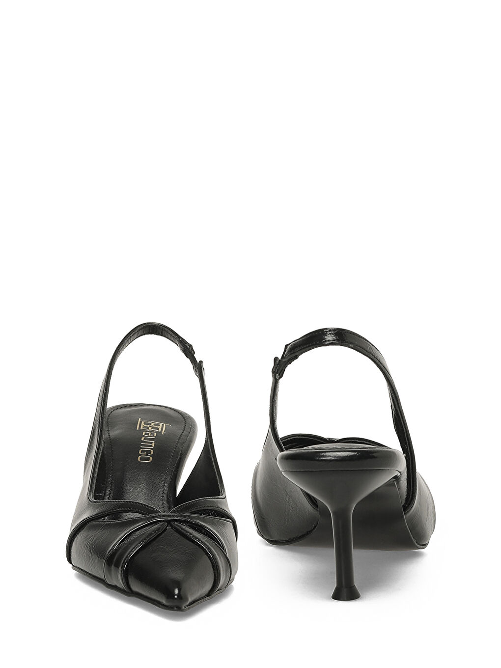 26S-603 6FX Siyah Kadın Topuklu Ayakkabı-4