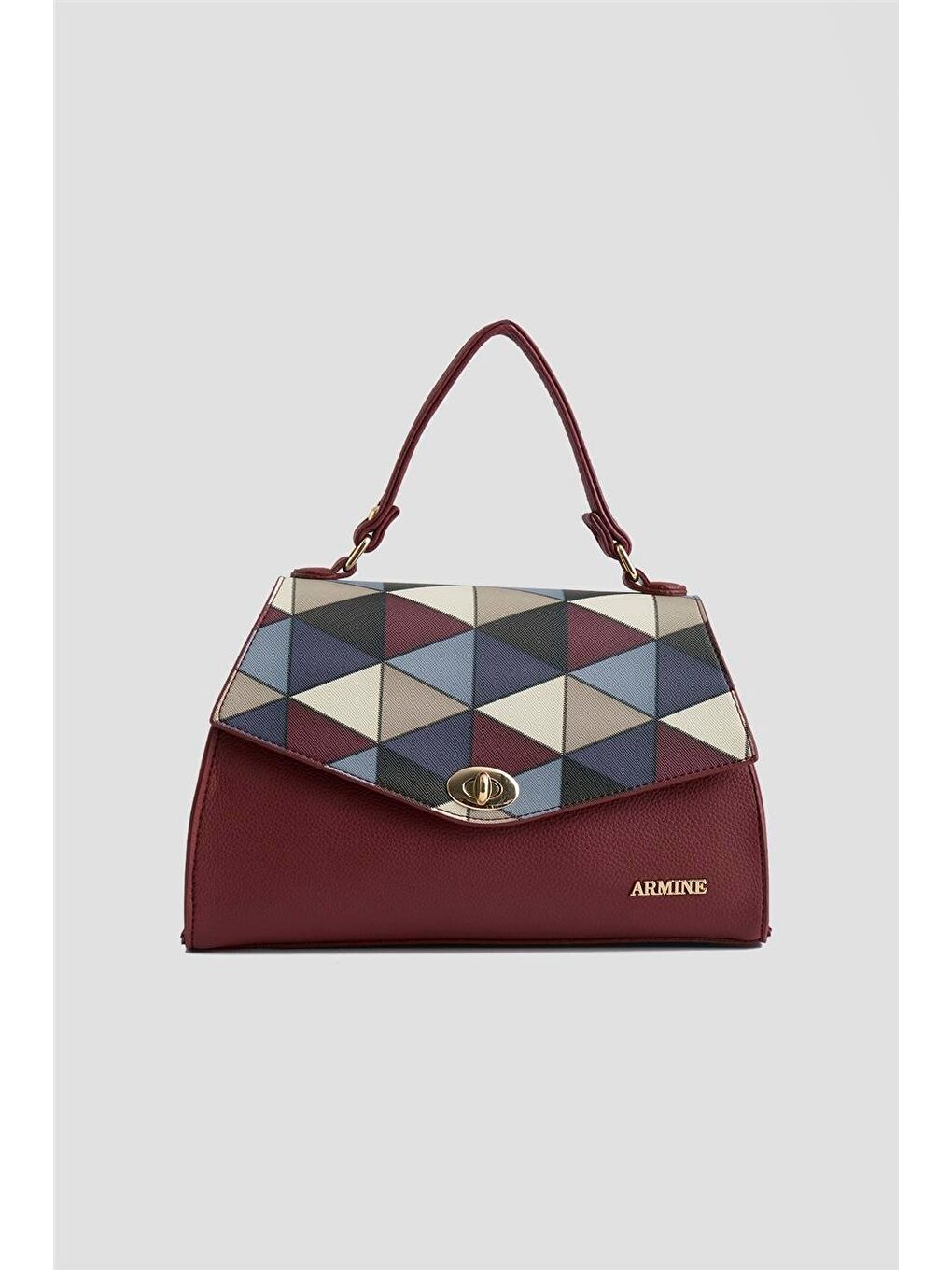 Çanta Ekose 25Yd7409 Bordo