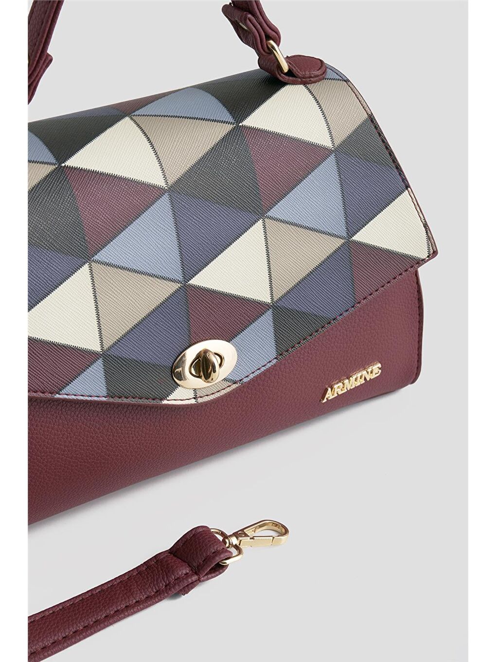 Çanta Ekose 25Yd7409 Bordo-2