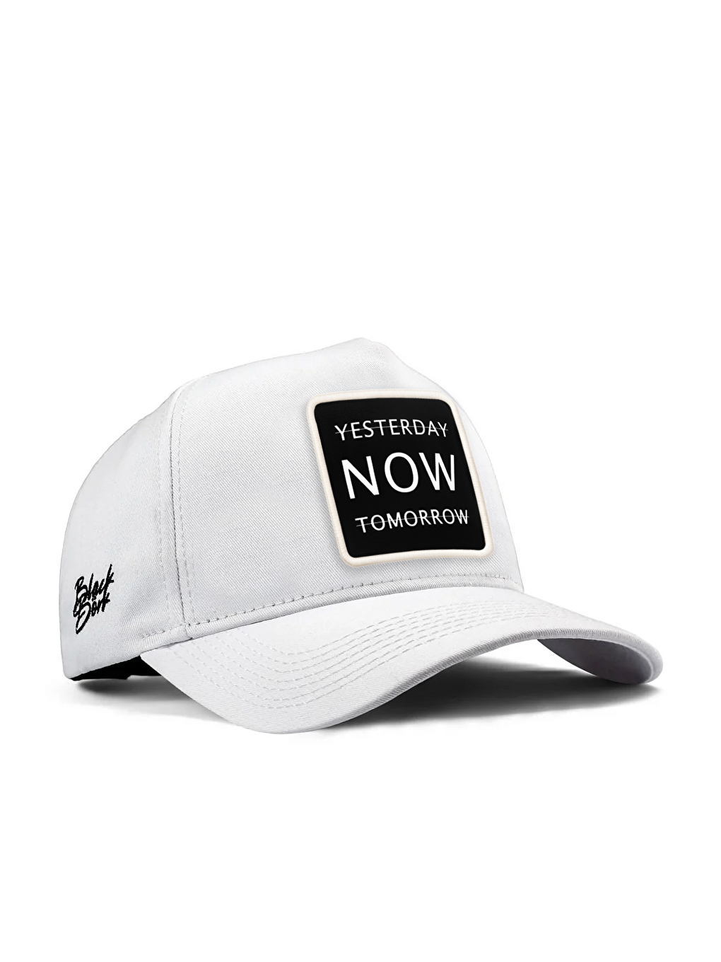 Yesterday Now Tomorrow Logolu Beyaz Beyzbol Premium Şapka