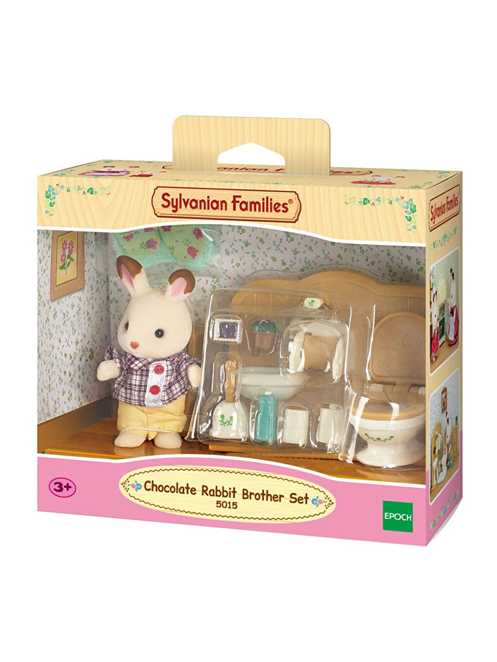 Sylvanian Families Renksiz Çikolata Kulaklı Tavşan Tuvalet Seti 5015 - 2