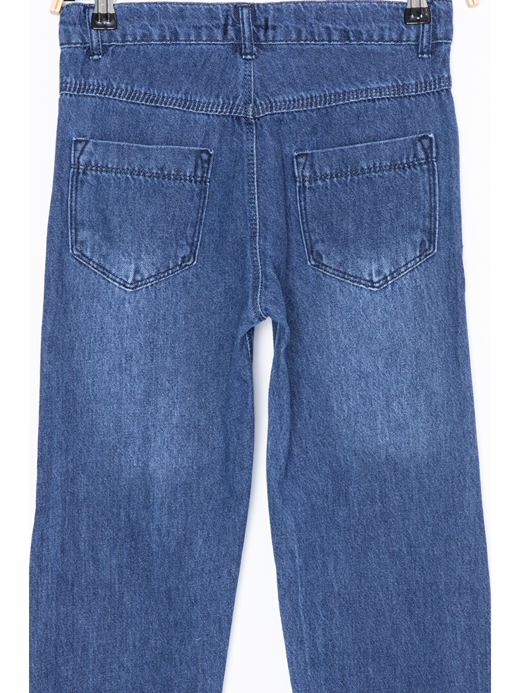 Wikiland Lacivert Eskitmeli Dar Paça Ayarlanabilir Bel Erkek Çocuk Jean Pantolon 20060 - 3