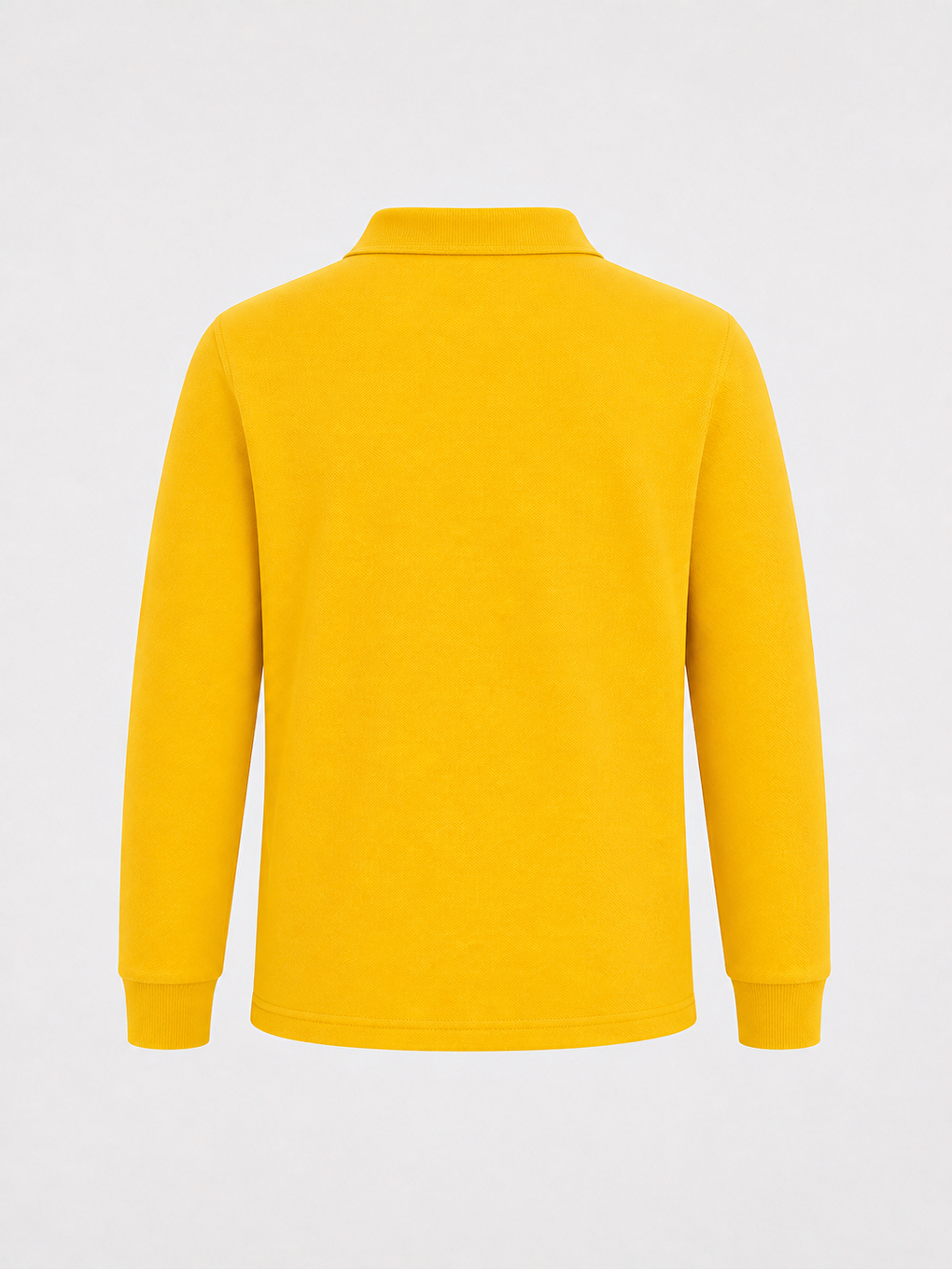 Sarı Kids Polo Yaka Basic Uzun Kollu Erkek Çocuk Tişört-3