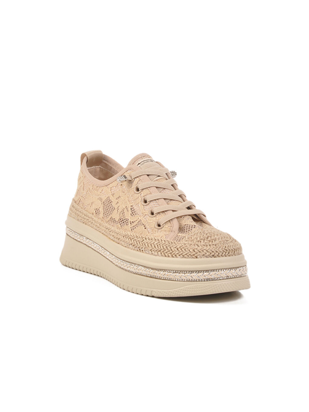 Ekru Krem Anatomik Örme Kadın Casual Ayakkabı B237 Z-2