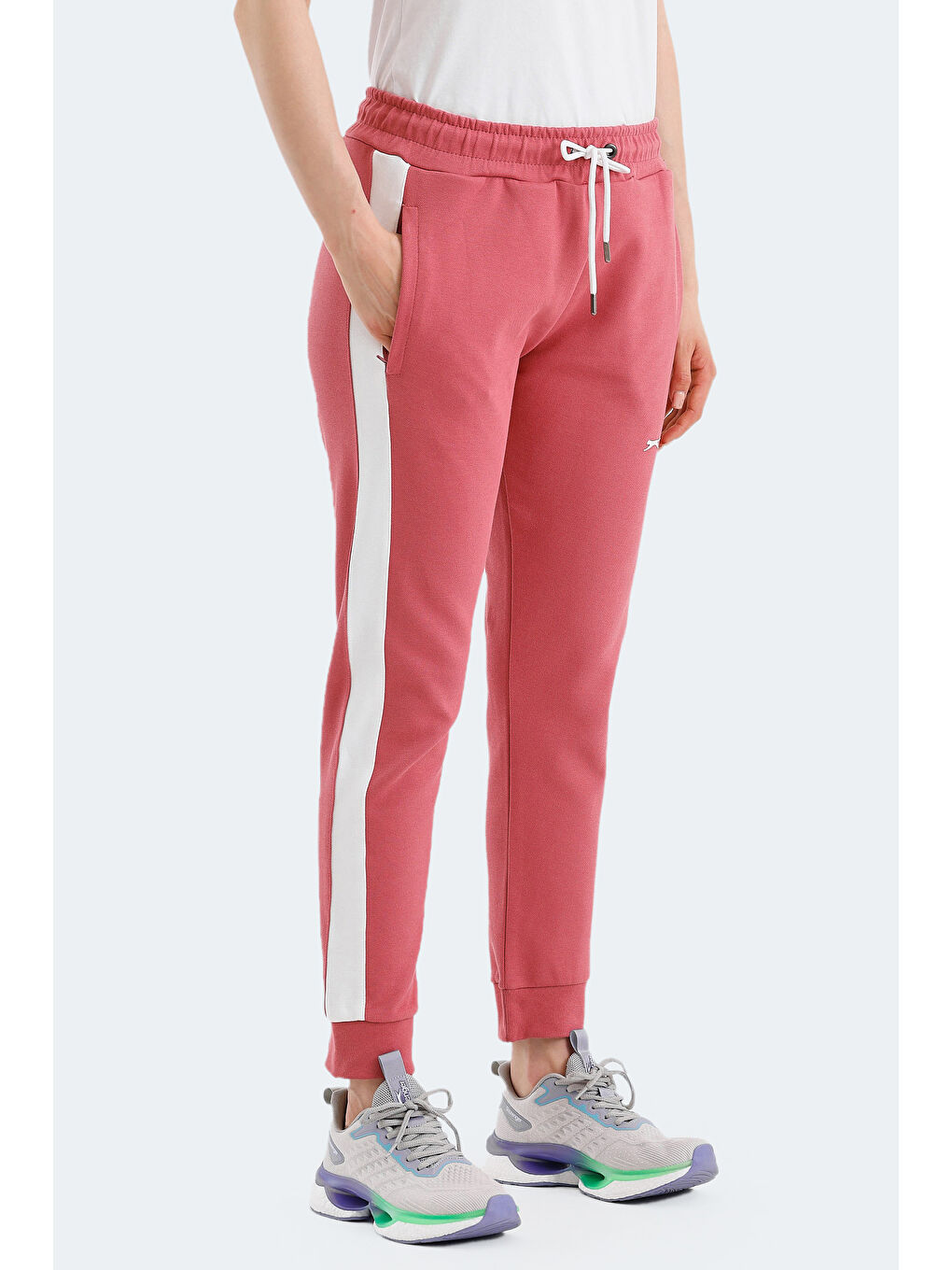 SLAZENGER Pembe VEVA Kadın Eşofman Altı Gül - 3