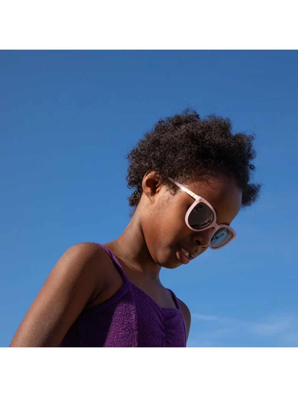 Pembe Buzz Güneş Gözlüğü 4-6 Yaş Pink Glitter-4