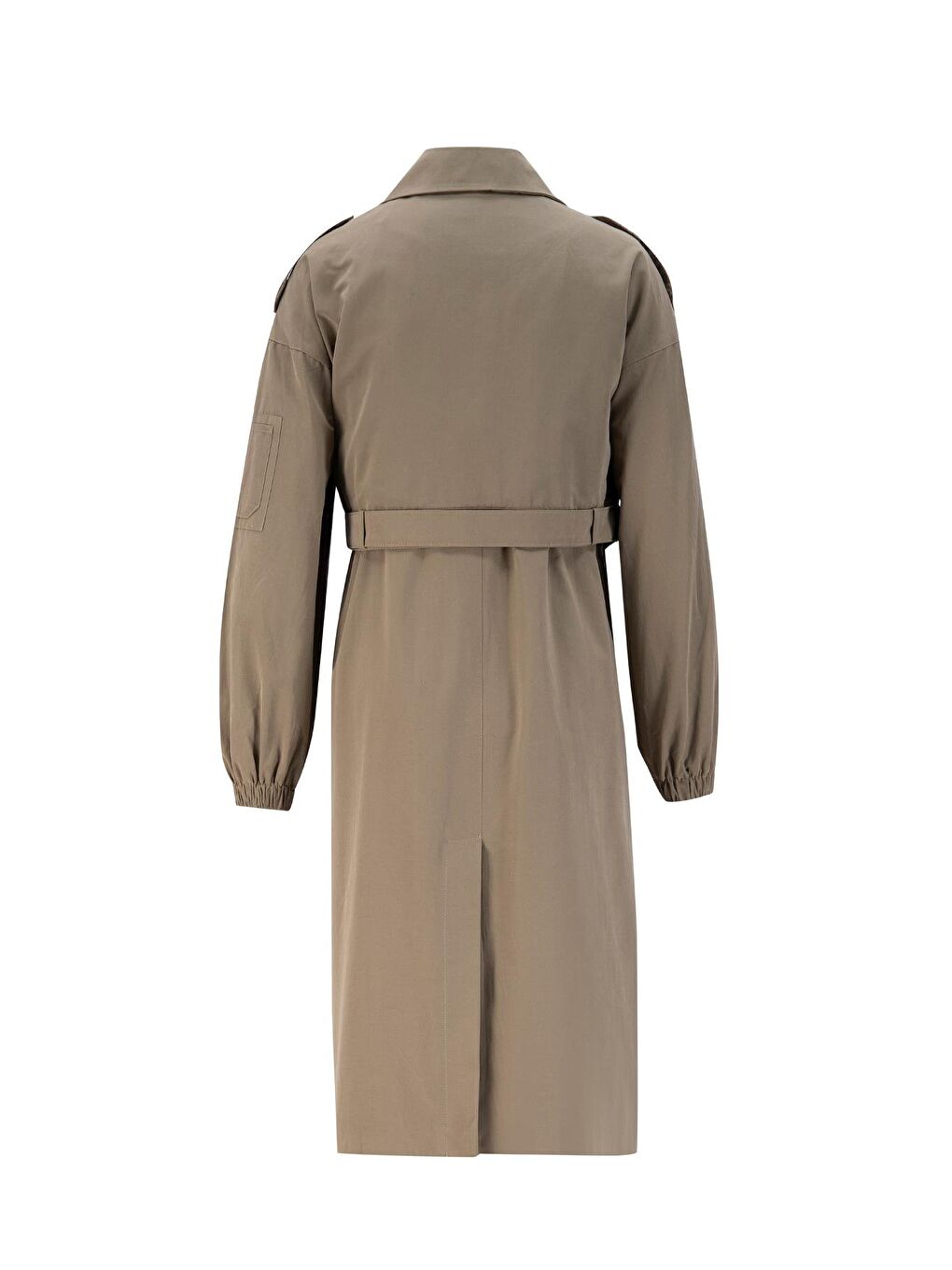 Çift Parça Görünüm Trençkot 24K7504 Haki-6