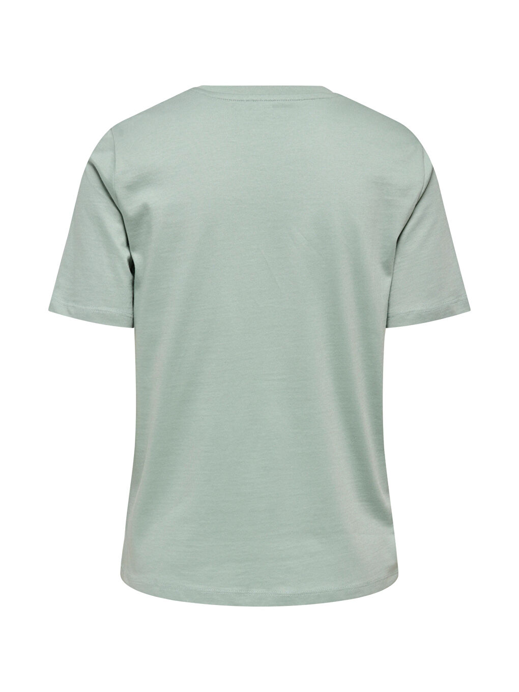 Yeşil Onlfreja Pamuklu Regular Fit Yuvarlak Yaka Kadın T Shirt 15367970-6