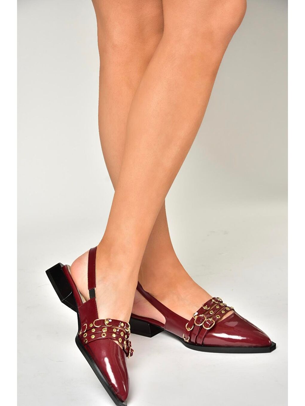 U5187005 Bordo Kadın Ayakkabı-2