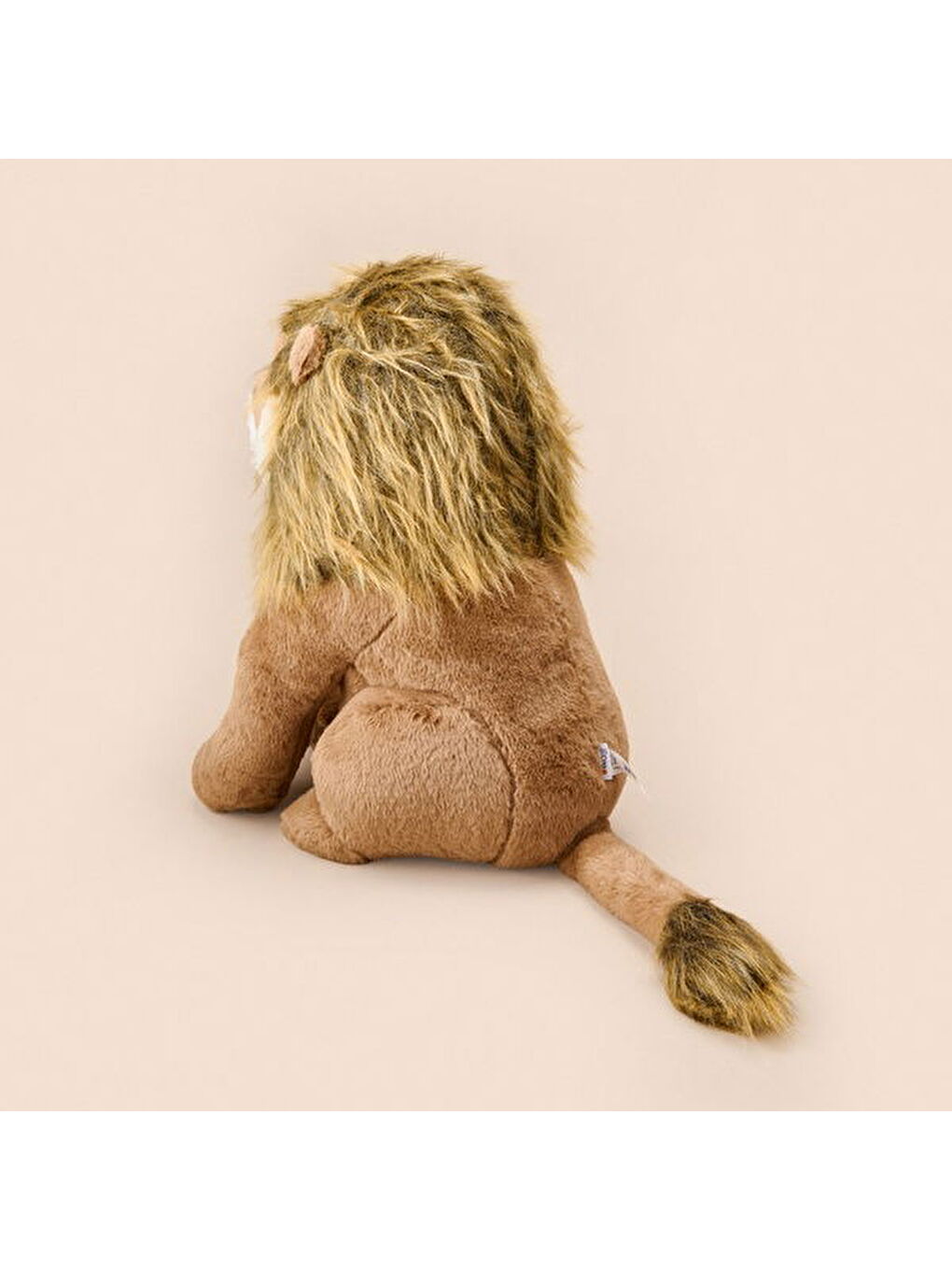 Soft Ormanların Kralı Aslan Figürlü Yastık - Kahverengi - 30x55 cm-4