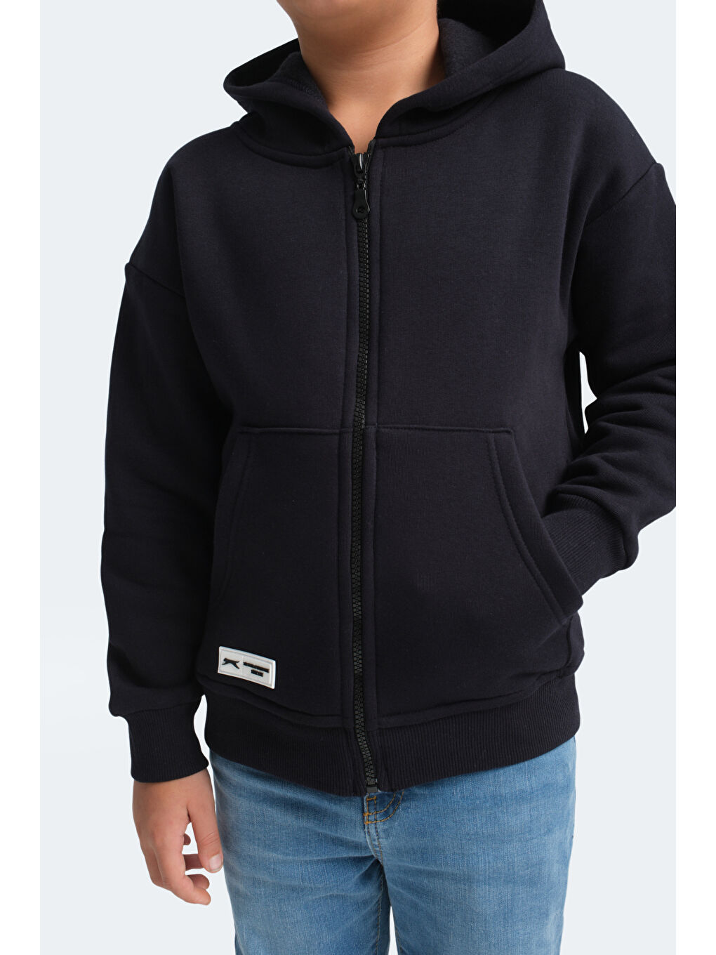 SLAZENGER LEKAN Unisex Çocuk Sweatshirt Lacivert - 5