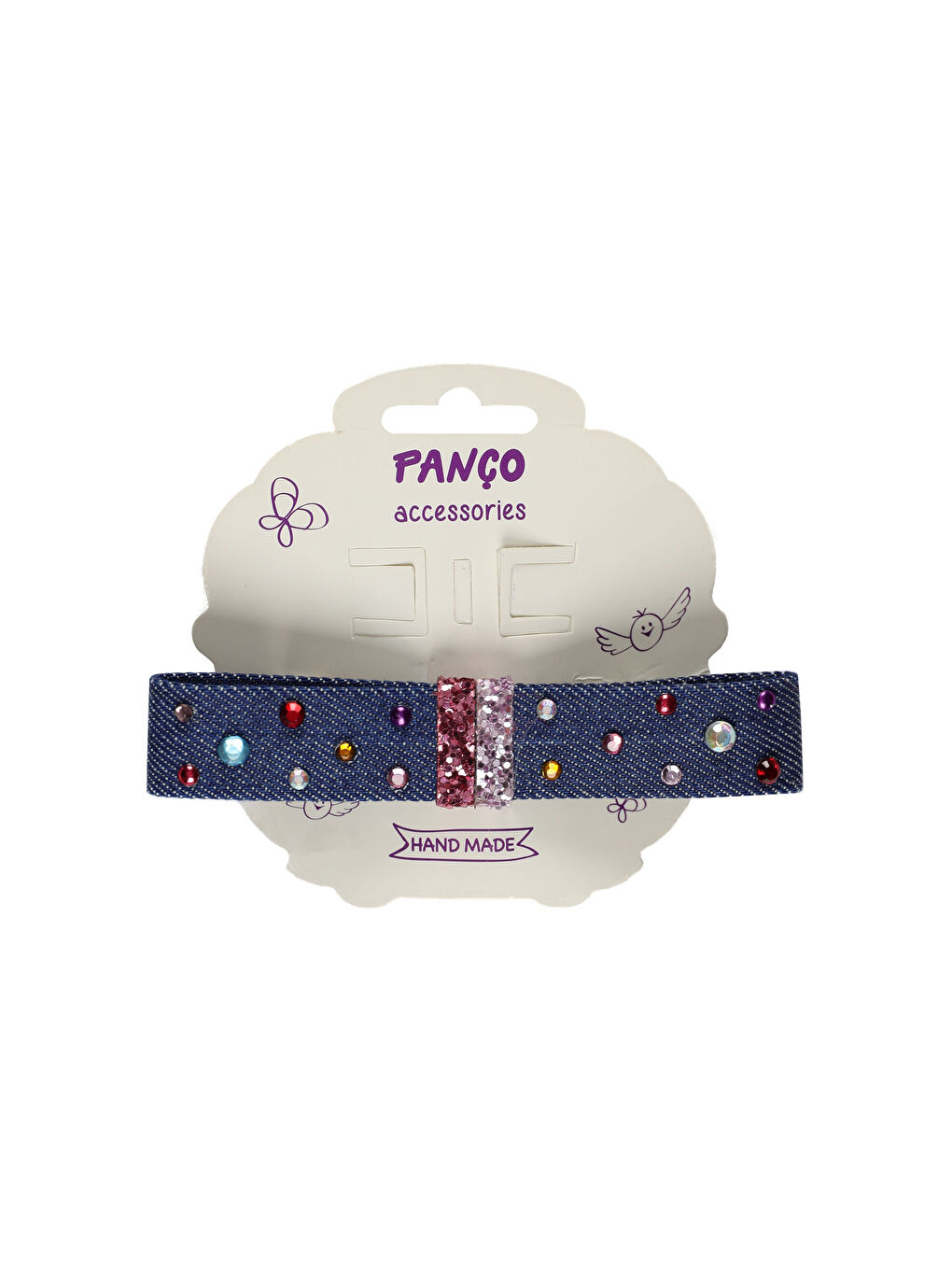 Mavi Kız Çocuk Simli Toka