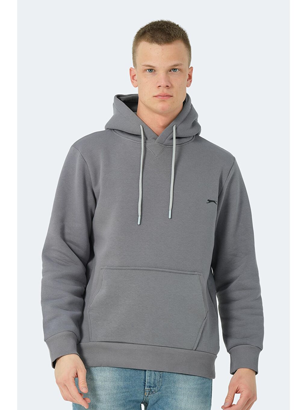 SLAZENGER Koyu Gri Erkek Sweatshirt Koyu Gri