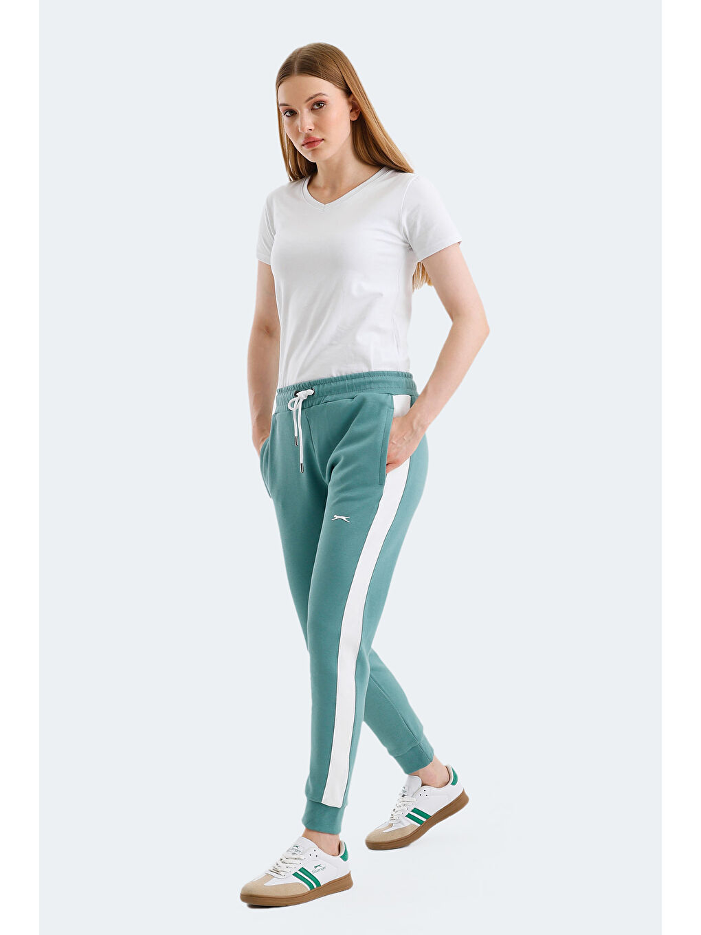 SLAZENGER VEVA Kadın Eşofman Altı Yeşil - 5