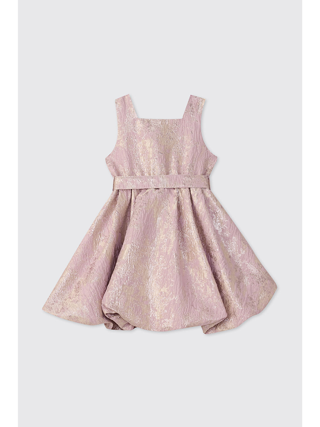 Kız Çocuk Balon Pembe Parti Elbisesi