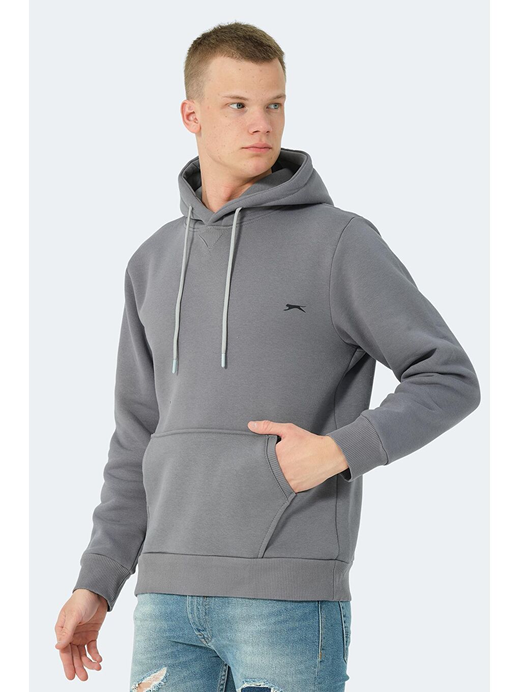 SLAZENGER Koyu Gri Erkek Sweatshirt Koyu Gri - 4