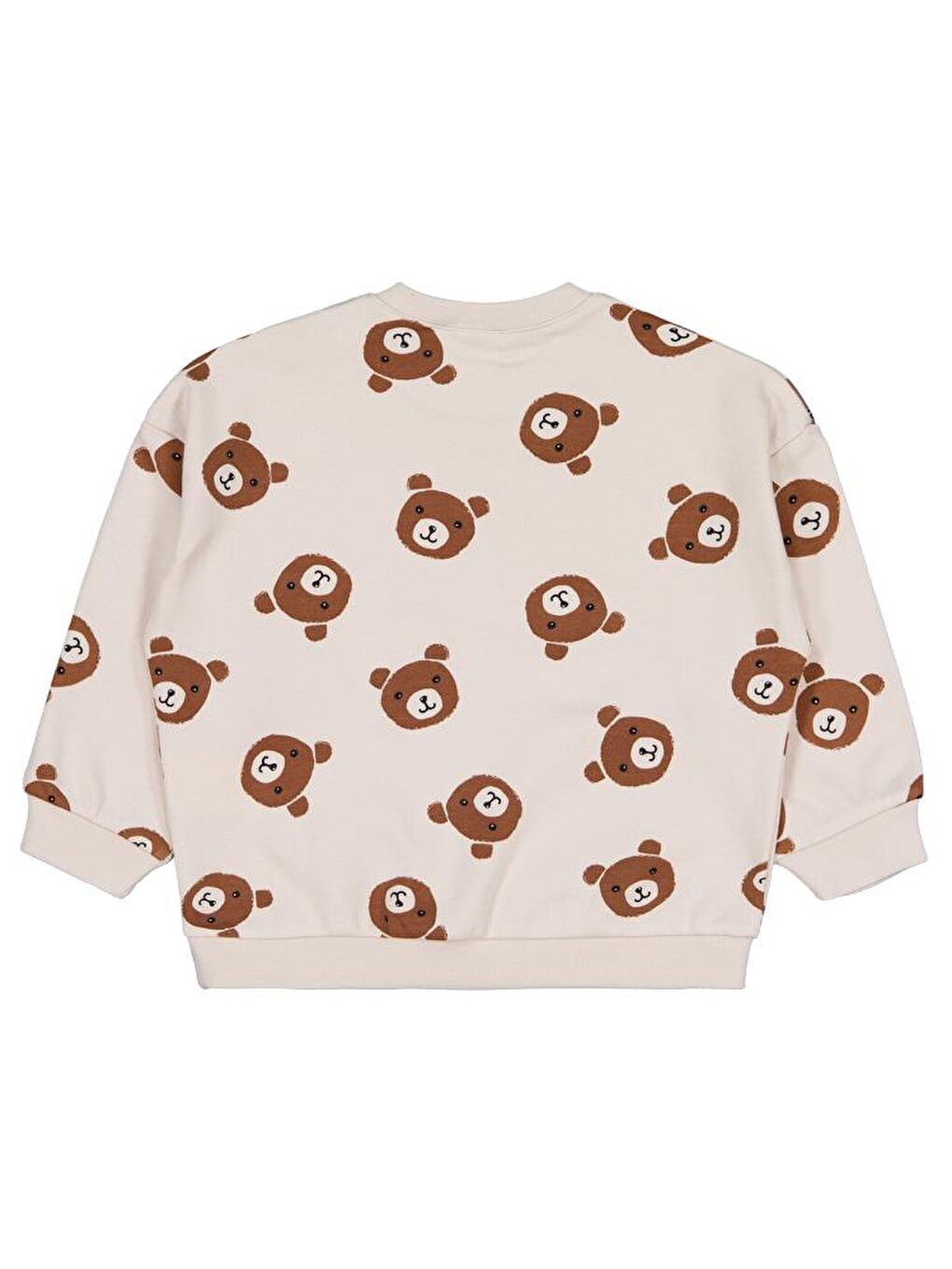 Baby Ayı Baskı 6-18 Ay Sweatshirt - Bej 9-12 Ay-1