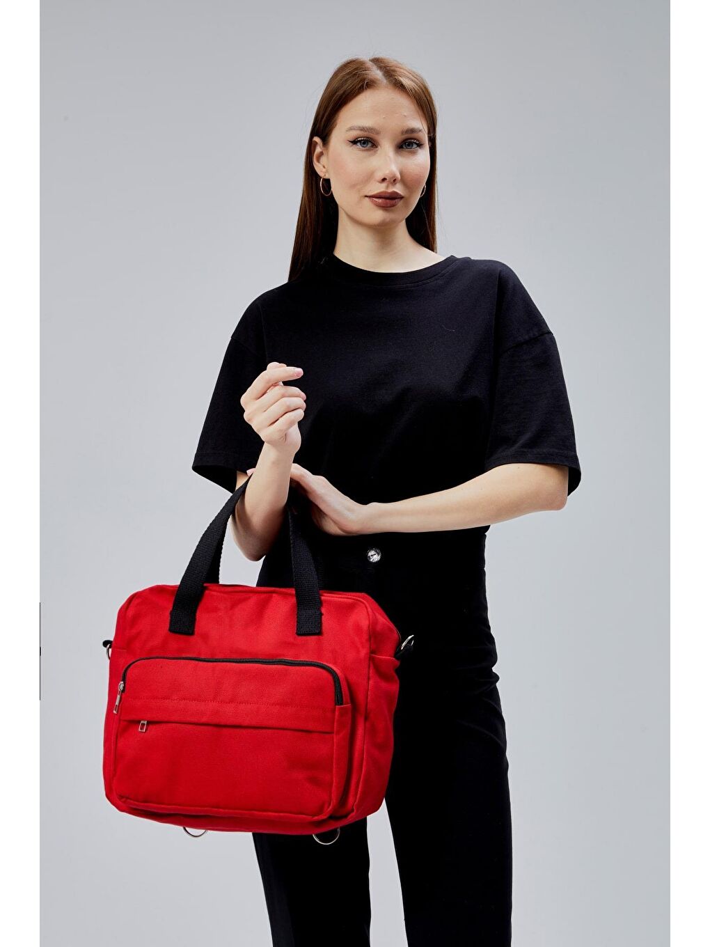 Nora Bag Kırmızı Sırt Laptop Çantası-1