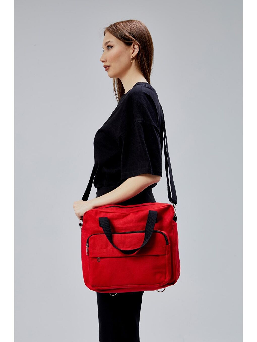 Nora Bag Kırmızı Sırt Laptop Çantası-2