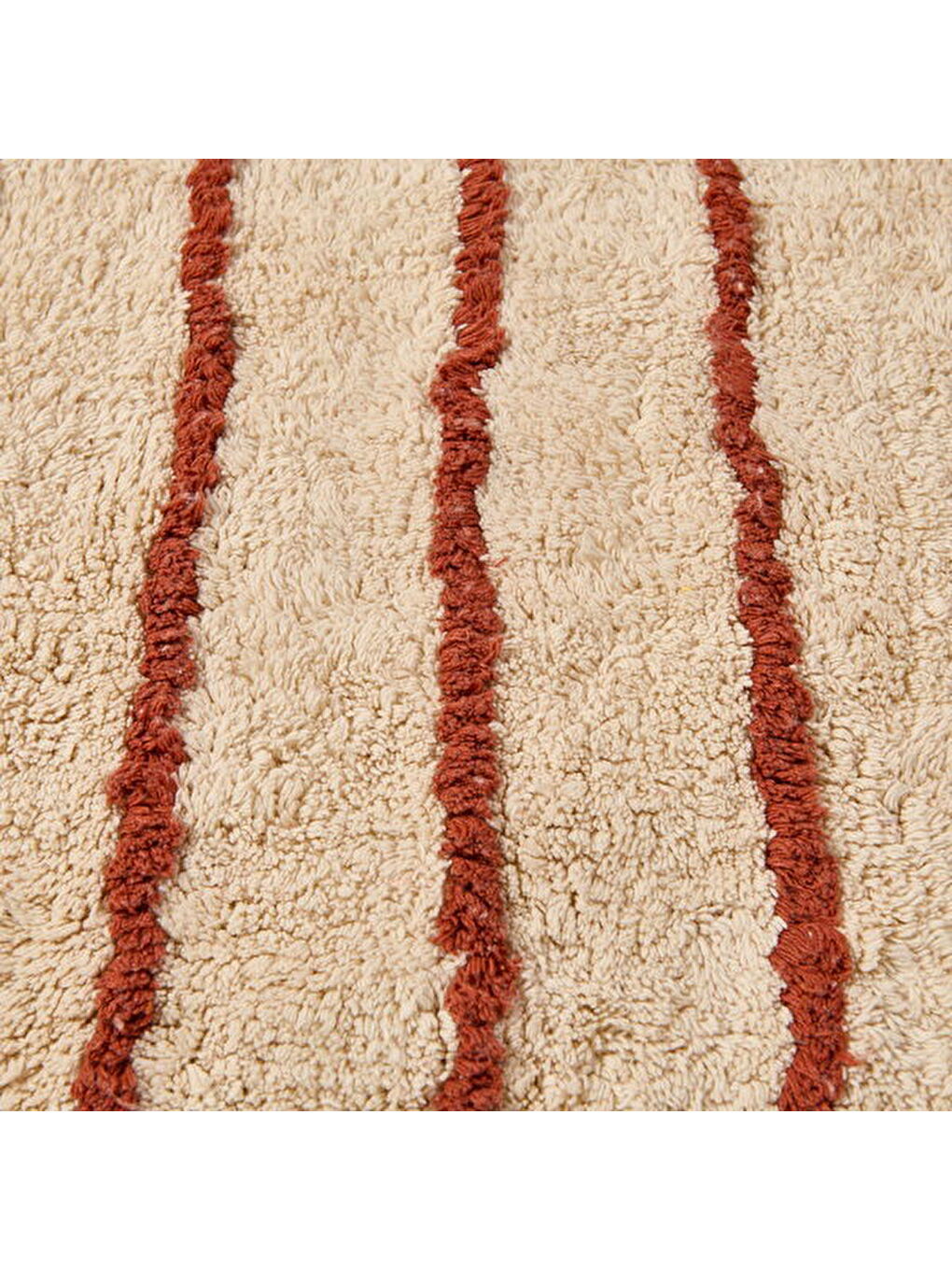 Soft Line Tufting Banyo Paspası - Ekru - 60x90 cm-1