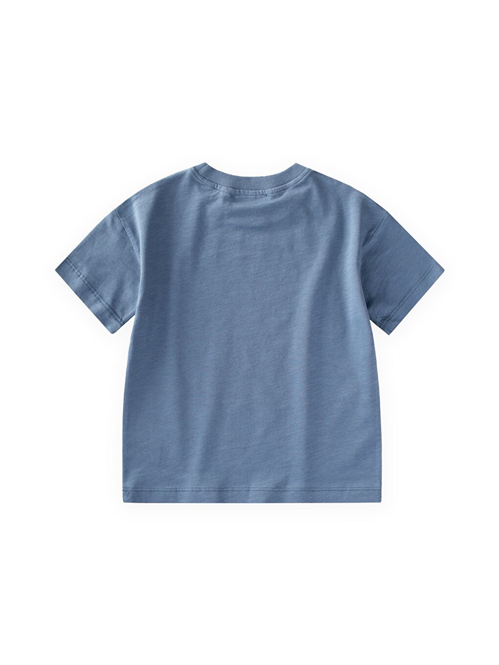 Slogan Baskılı T-shirt 2-10 Yaş İndigo-1